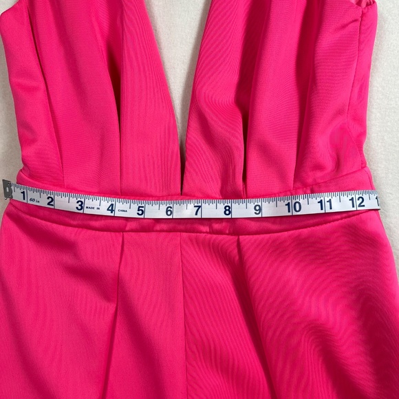 SASSY HOT PINK Cut-Out Romper - Picture 7 of 8